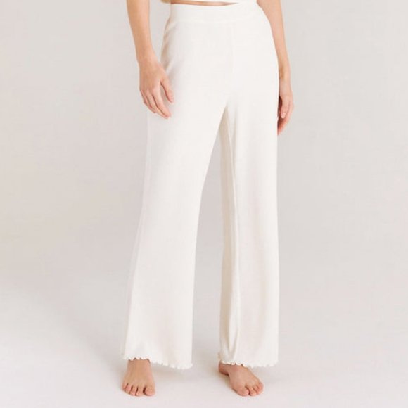 NWT Z Supply Ivory Lounging Around Rib Pant Size M - Picture 1 of 4